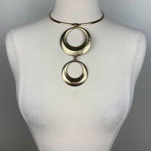 OS - Large Circles Collar Statement Necklace